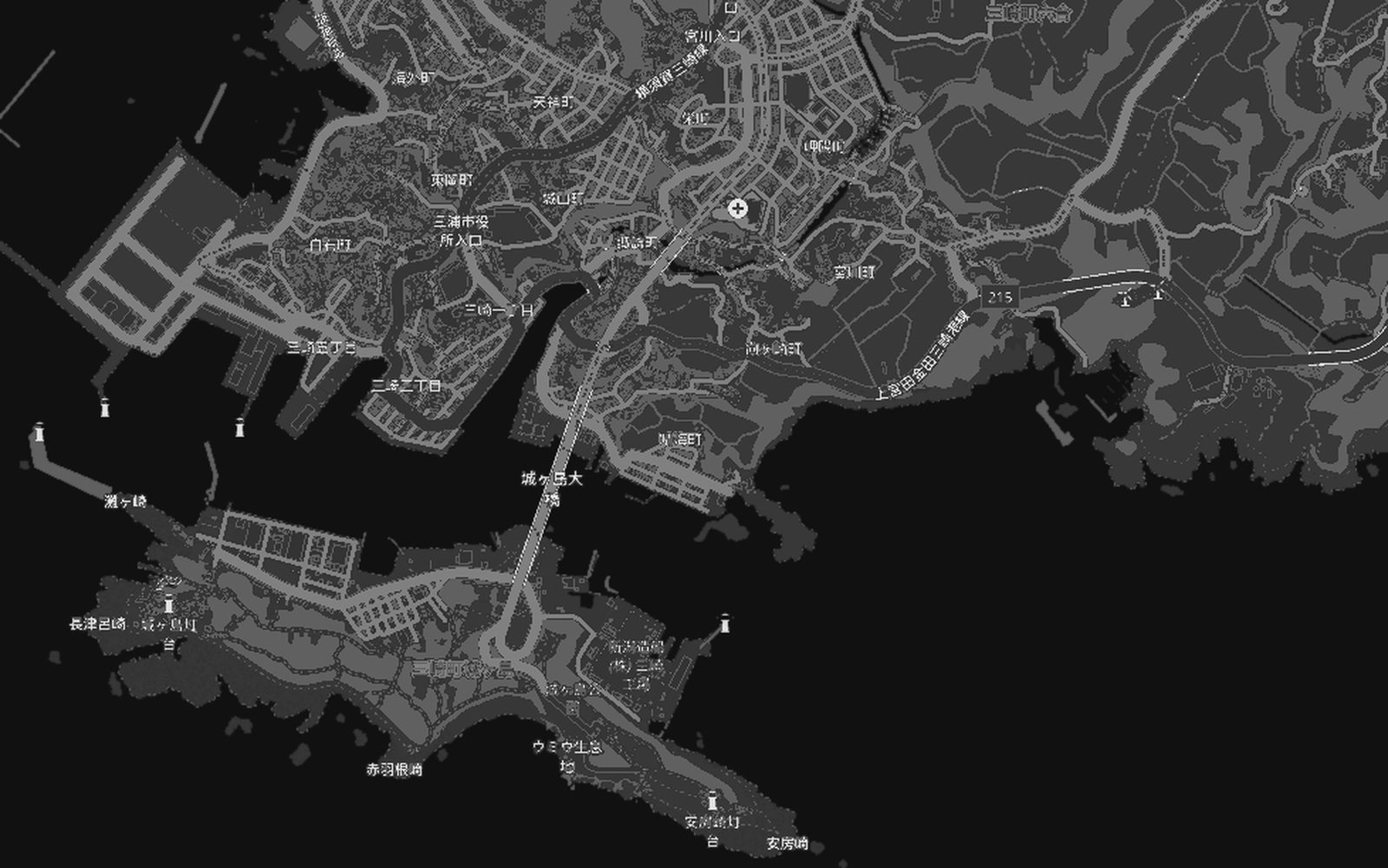 三崎と城ヶ島の地図